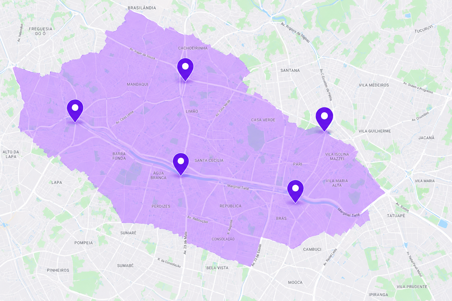 Mapa de cobertura IPLINK